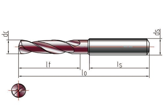 Coated Carbide Drills (3*D)